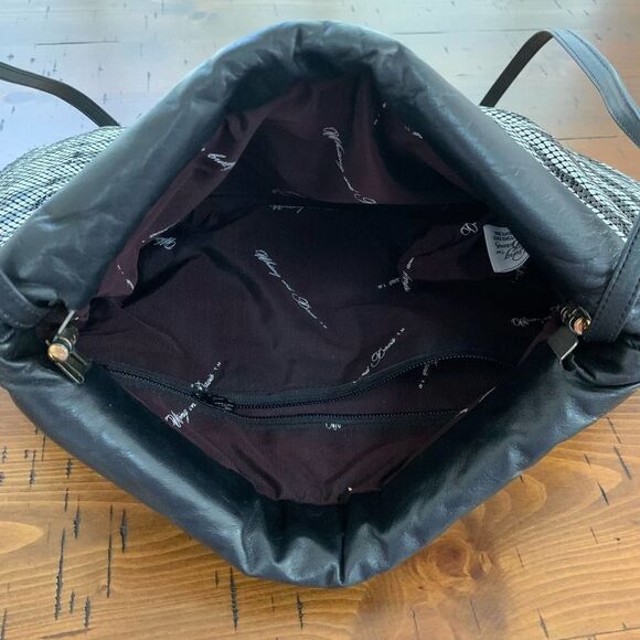 Whiting & Davis 80s Vintage USA Zebra Print Metal Mesh Clutch Crossbody Bag - Picture 6 of 11